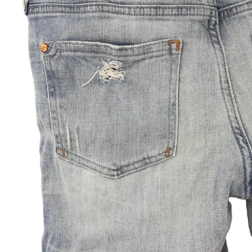 Pilcro & the Letterpress Stet Distressed Jean Shorts Size 27 Anthropologie Light - Picture 6 of 9